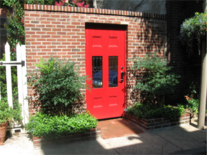 walled garden in the Washington Square West